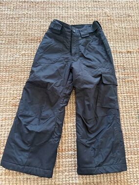 Columbia Black kid's Ski Pants 4/5 bundle with termal termal underwear size XS